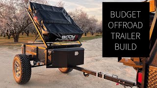 Budget Overland Trailer Build Pt2  DIY Deck Lid, Gas Struts & Mounting an RTT