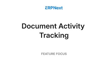 How to track changes in any DocType in ERPNext | ERPNext Feature Focus