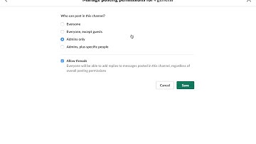 How to MANAGE POSTING PERMISSIONS in SLACK?