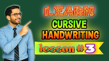 Learn cursive handwriting step-by-step| lesson 3| cut marker use|@azhararts-786
