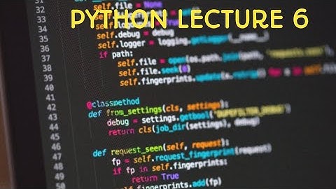 # 6 Boolean in python