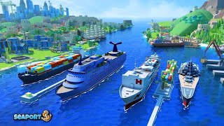 Sea port cargo boat tycoon trailer || Sea port cargo boat tycoon mod apk screenshot 3