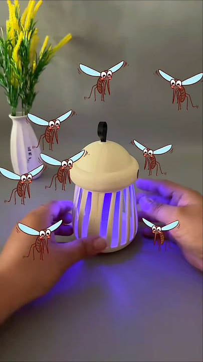 Rechargeable Mosquito Killler Lamp Night Light Electric Shock Anti 🌐 #mosquitokiller #shorts