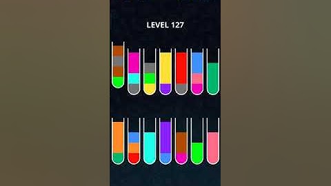 COLOR SORT PUZZLE LEVEL 127