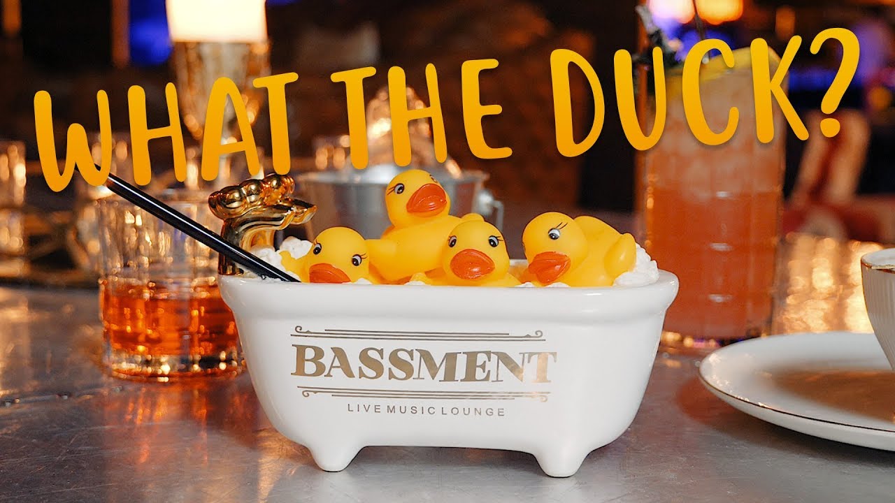 Bassment S Bathtub Cocktail Comes In An Actual Bathtub With A Rubber Ducky - rubber ducky song roblox id earrape