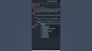 Mouseover event in JavaScript #javascript