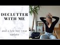 DECLUTTER my Wardrobe WITH ME || LOW BUY YEAR Update