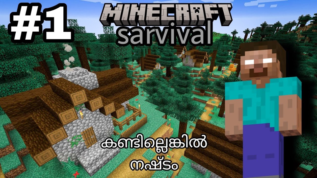I Find my first village in Minecraft #gamecraftofmalayalam #Minecract ...