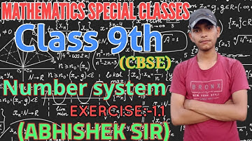 Class 9th(cbse)Maths Classes||star india study maths||Number system(Exercise-1.1) |Abhishek sir