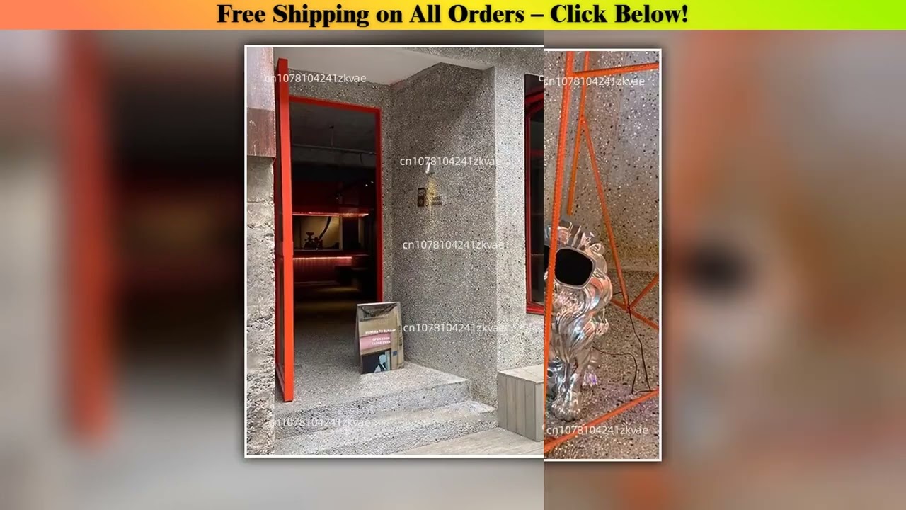 Floor-standing stainless steel signboard standing Internet celebrity photo punching mirror