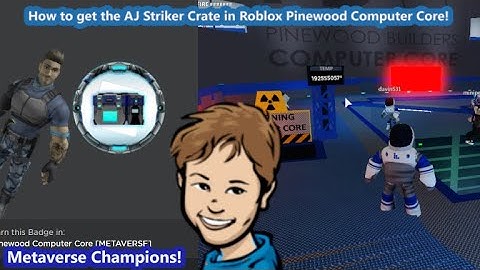 *New* How to unlock the AJ Striker Crate (Metaverse Champions) in Roblox Pinewood Computer Core!