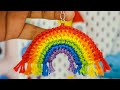 ميداليه قوس المطر بالكروشيه Crochet Rainbow