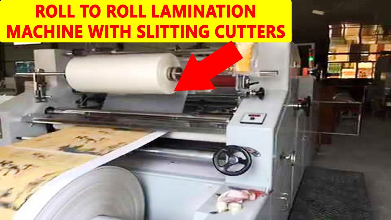 ROLL TO ROLL LAMINATION MACHINE SILVER PAPER MAKING BUSINESS PAPER