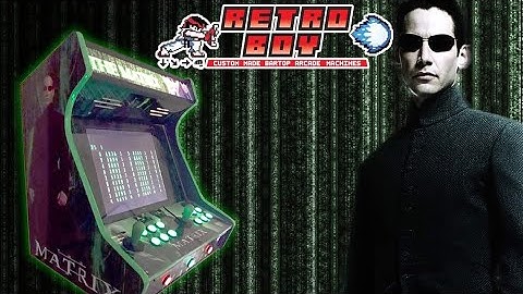 Custom Made The Matrix Bartop Arcade with Hyperpspin, custom video intro