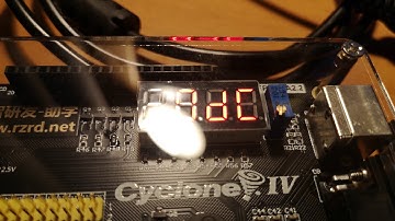 Altera Cyclone IV rz easyfpga a2.2 sample 　Display Temperature