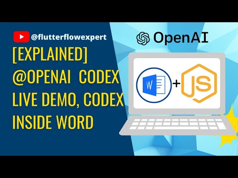 [EXPLAINED] @OpenAI Codex Live Demo, Codex inside Word @Microsoft Developer
