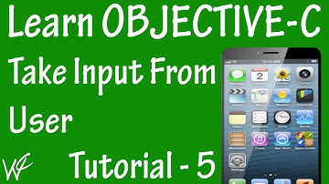 Free Objective C Programming Tutorial for Beginners 5 - Take Input From User in Objective C