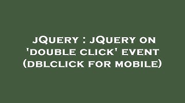 jQuery : jQuery on 