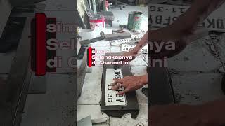 plat nomor lipat baut tanam, cuplikan. #platnomor #motorcycle #kendaraan