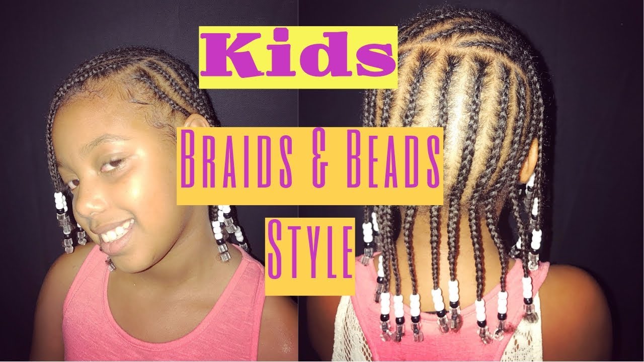 Kids Braiding Styles With Beads - YouTube