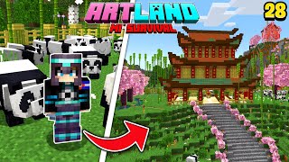 HAGO UNA CASA PARA LOS PANDAS ! HÁBITAD ASIATICO | DOJO, ESTATUA PANDA ETC | HaroldArtistPlay