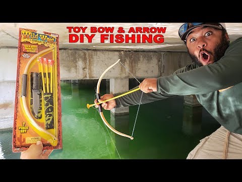 diy-toy-bow-and-arrow-fishing-|-monster-mike
