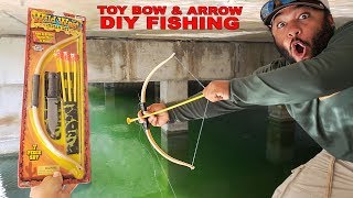 DIY Toy BOW and ARROW Fishing | Monster Mike