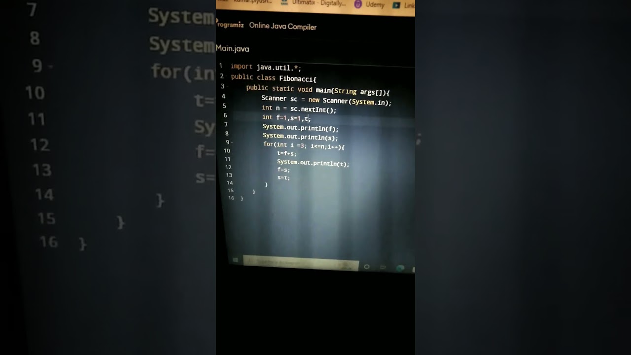 How to Print Fibonacci series using Java. - YouTube