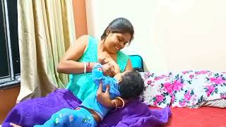 New Breastfeeding Vlog 2024 Beautiful Mom Breastfeeding Desi Breastfeeding Vlogs 