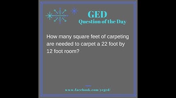 GED® Math Prep: Area Word Problem Example