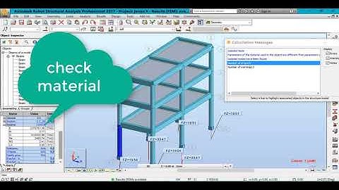 Robot Structural Analysis Professional- - CHECK WARNING & ERRORS AFTER CALCULATION