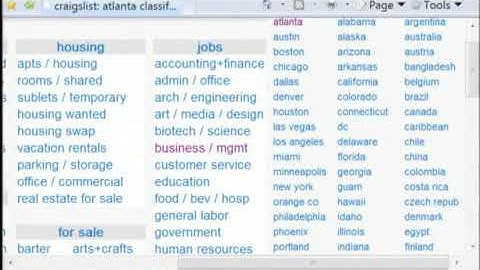 How to Search Craigslist