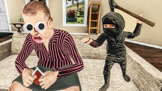 Baby Dressed Up as a Ninja to Surprise Granny! (Granny Simulator Gameplay) screenshot 4