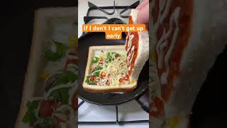 How To Make Egg In A Hole Bread Toast #shorts