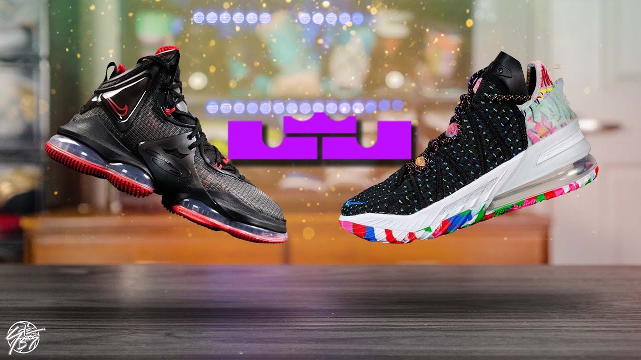 レブロン　18 LeBron 18 29 Nike Lebron 19 & Nike Lebron 18 Detailed Comparison! - YouTube