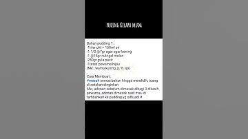 Thumbnail of Resep PUDING KELAPA MUDA #pudding #kuliner #resep
