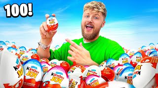 Opening 100 Kinder Joy Surprise Eggs Whats Inside