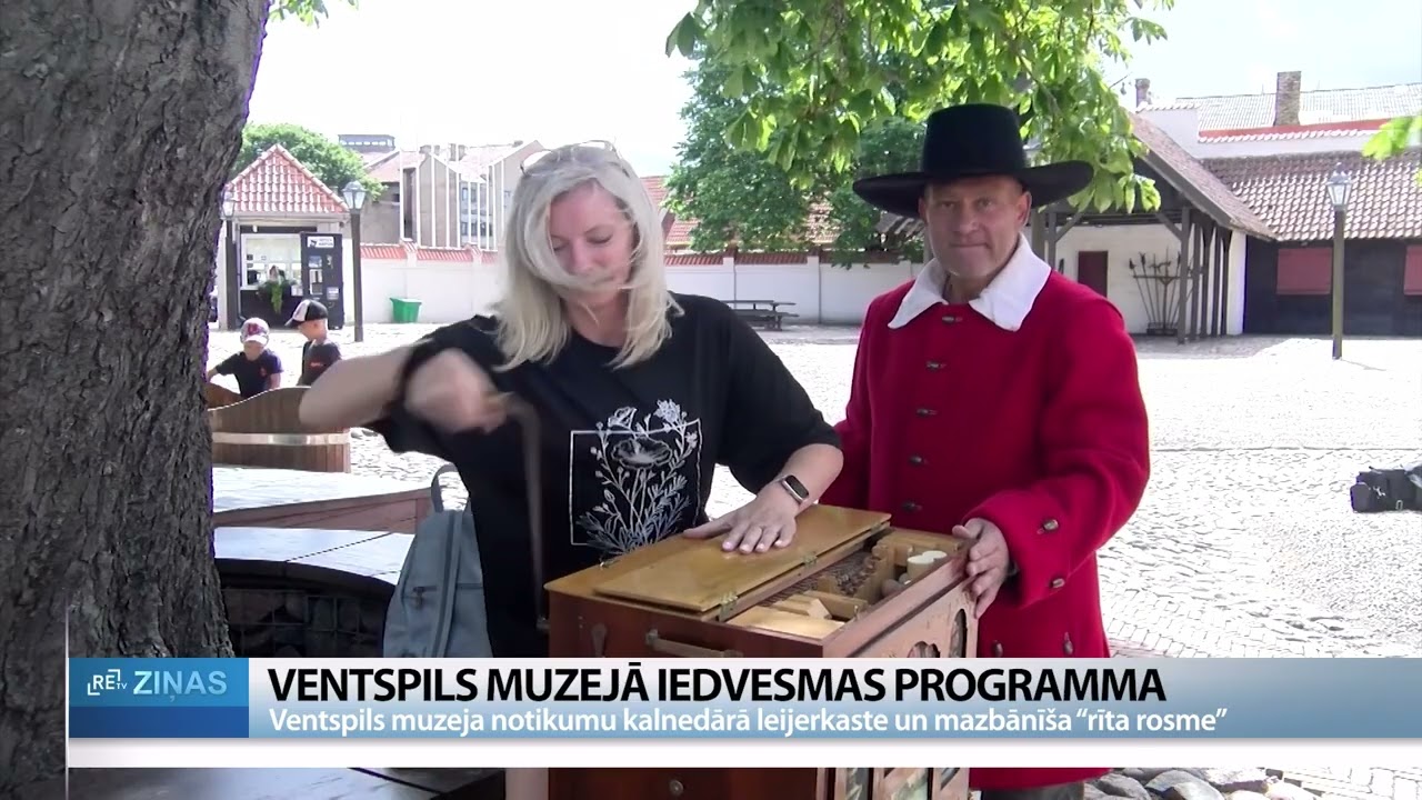 ReTV: Ventspils muzejā leijerkaste un mazbānīša rīta rosme
