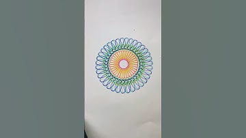 Deeply Satisfying ASMR Art Sounds | Tranquil Spirograph Patterns for Rest! #art #shorts #spirograph