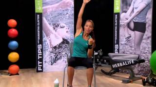 MINI ENTRENAMIENTO USANDO UNA SILLA Dese un impulso de energa  Herbalife   YouTube