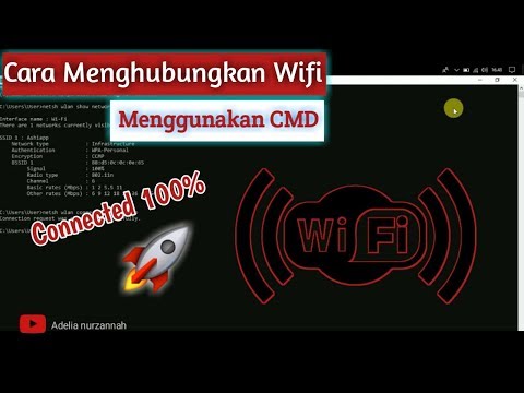 CARA KEREN MENGHUBUNGKAN WIFI MENGGUNAKAN CMD 100 GAMPANG BANGET ADELIA by Adelia nurzannah