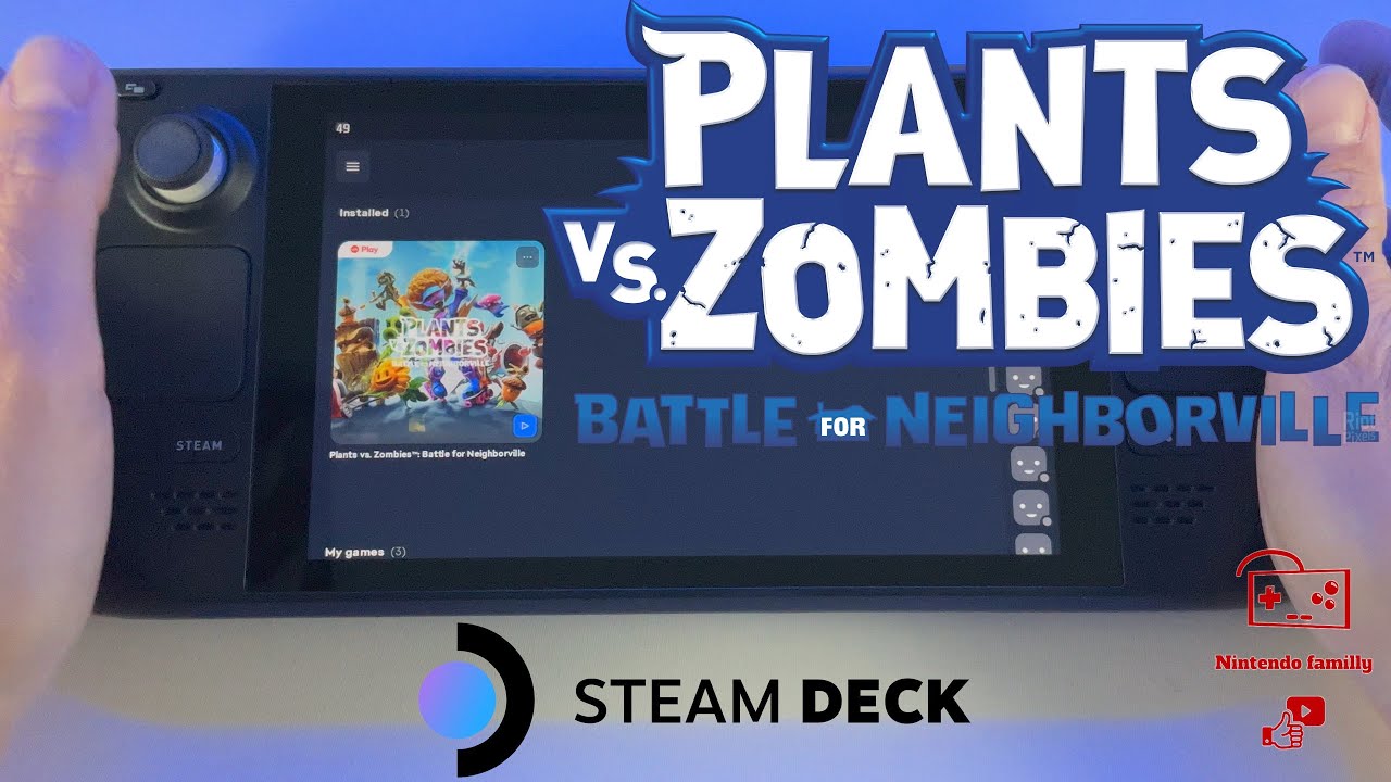 Plants vs Zombies Garden Warfare (EAapp) on Steam Deck/OS in 800p 60Fps  (Live) 