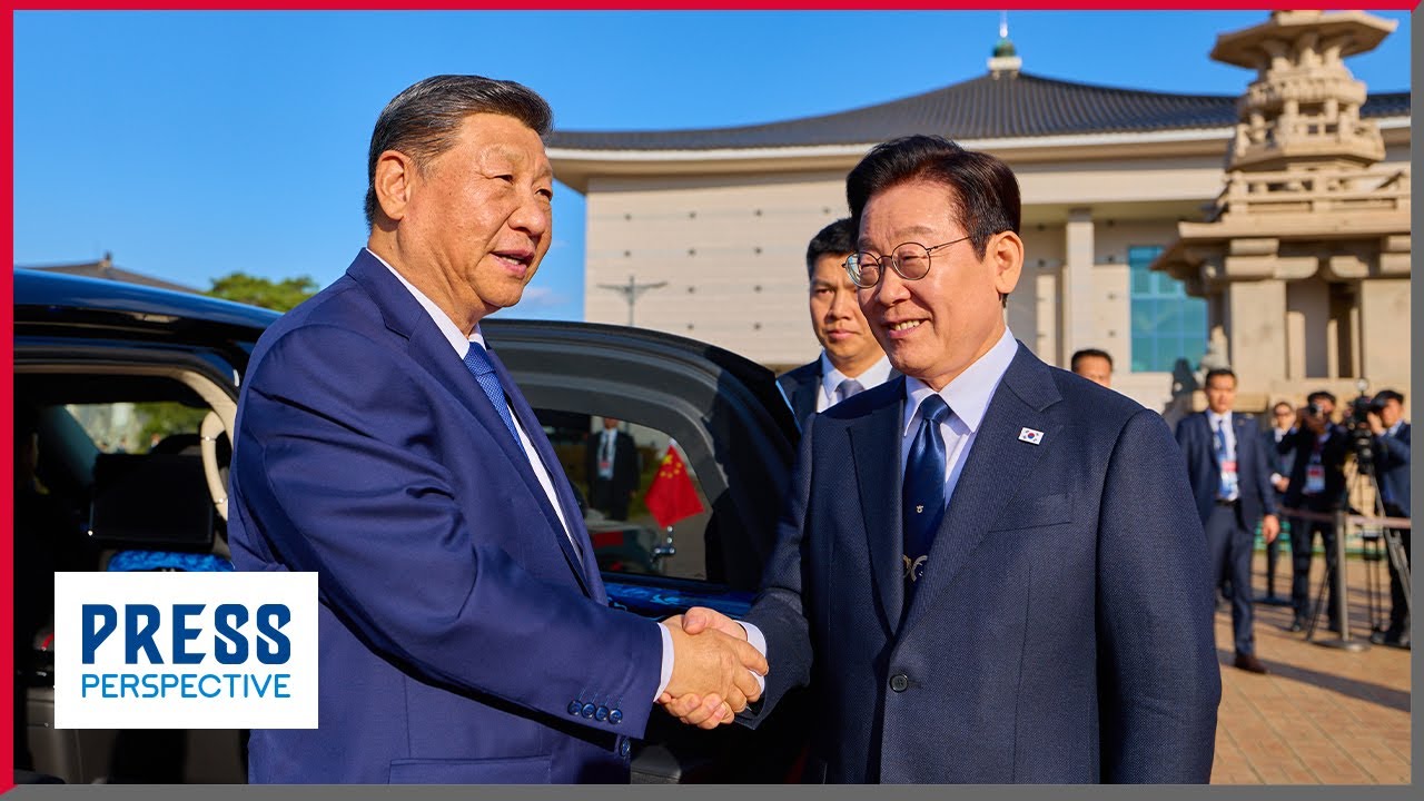 PRES. LEE MEETS XI IN BEIJING FOR 2ND SUMMIT - YouTube