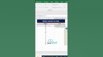 Meter Convert to Feet in Excel #excelformula #excel #exceltricks #exceltips #spreadsheets