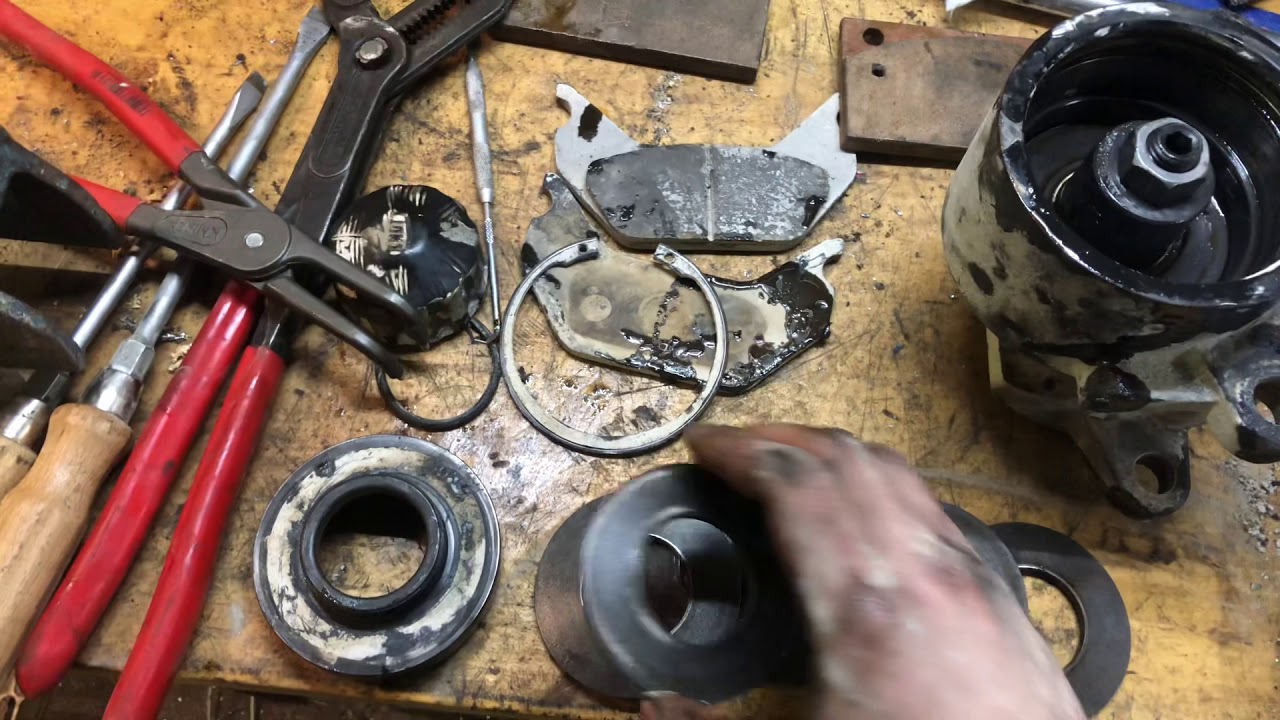 Knott hydraulic spring brake parkingbrake caliper YouTube