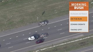Dallas wrong-way police chase: Two arrested, one on the run