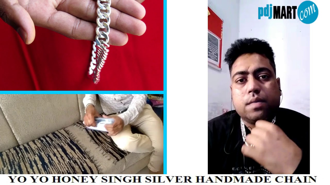 Yo Yo Honey Singh Handmade Silver Chain Customer Review : pdjmart.com | Call @ +919929984571