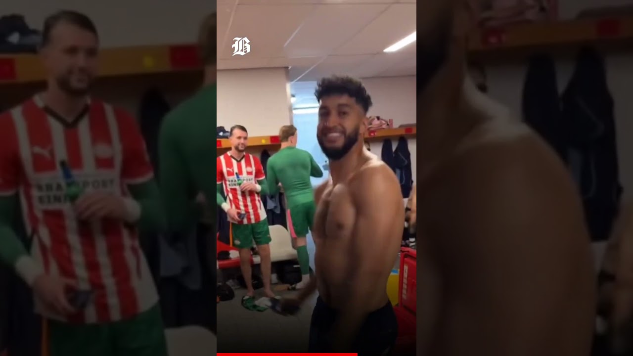 Ismael Saibari Celebrates PSV’s Eredivisie Title Win