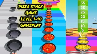 Pizza 🍕 Stack Game Level 1-10 Gameplay @monchinghagus  screenshot 4