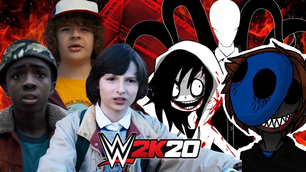 STRANGER THINGS vs CREEPY PASTA WWE 2K20 YouTube